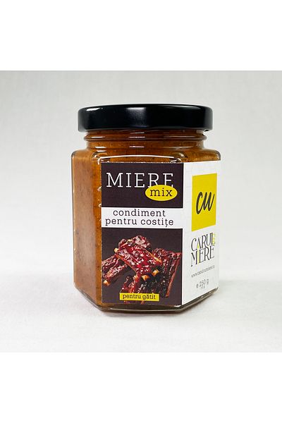 CARUL CU MIERE Seasoning for ribs, seasoning for ribs, spice mix with honey, 250g, MiereMix
