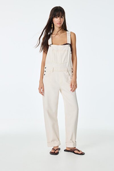 Pull & Bear Uzun denim tulum