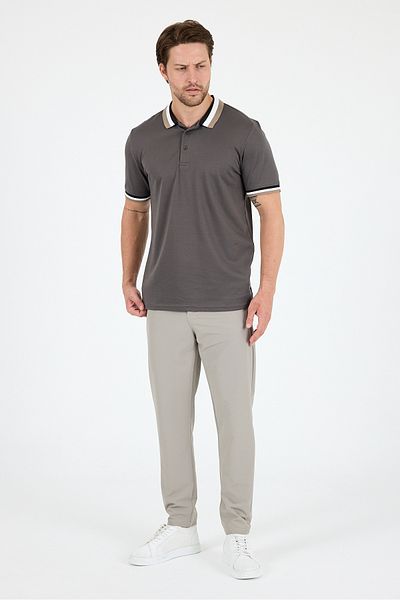 Rodi Men's American Style Polo Collar T-Shirt Relaxed Fit, Summer Sports T-Shirt 5030