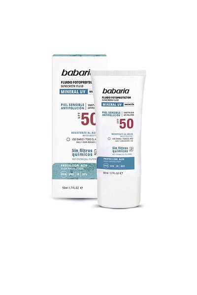 Babaria Fluid facial fotoprotector Babaria SOLAR MINERAL UV SPF50 50 ml