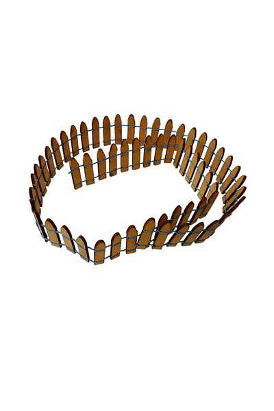 TLR hobi Wooden Decorative Elastic Miniature Landscape and Garden Fence 90cm *4.5 cm