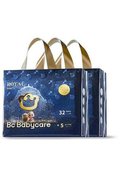 Bc Babycare Babycare Royal Baby Diaper Pants, Size 5, 12-17 kg, 64 Pieces, Pack of 2