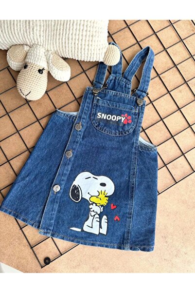 ArdenKids 2-8 Yaş Snoopy Düğmeli Salopet