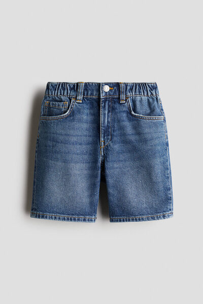 H&M Kot Şort Loose Fit