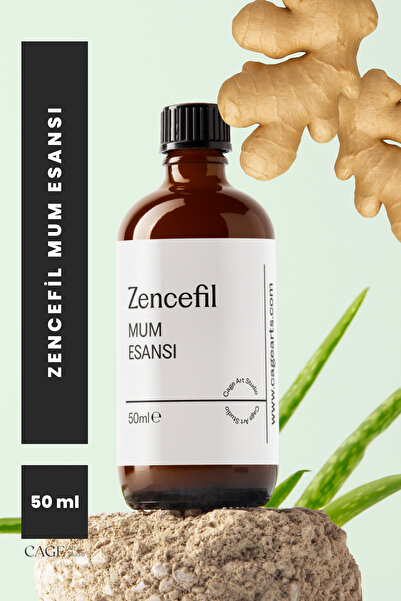 Cageartstudio Zencefil Mum Esansı 50 Ml, Yüksek Kalite Mum Esansı, Mum Koku E...