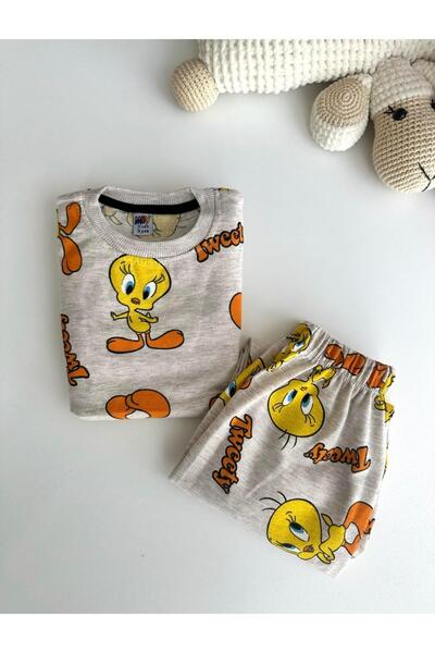 ArdenKids 3-7 Yaş Bej Tweety Alt Üst Takım(fp)