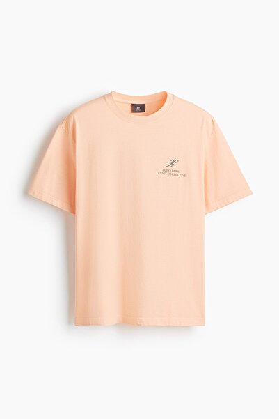 H&M Loose Fit Baskılı Tişört