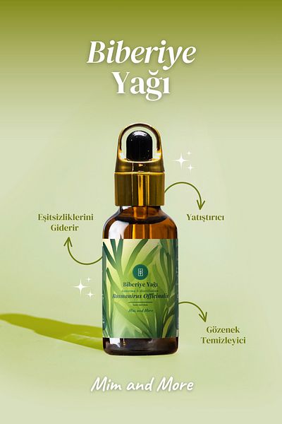 Mim and More Rosemary Oil - 100% Natural Essential Oil, 10 ml