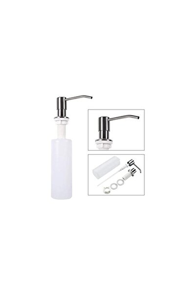 TECHSTAR Dozator încorporat din oțel inoxidabil, pentru chiuvetă, săpun, dete...