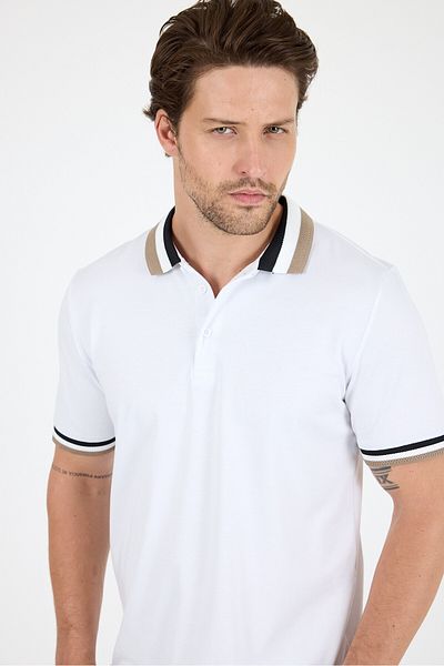 Rodi Men's American Style Polo Collar T-Shirt Relaxed Fit, Summer Sports T-Shirt 5030