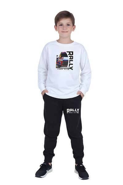 FYK KİDS Boy's Rally Printed Zero-Collar Religious Bottom-Top Set