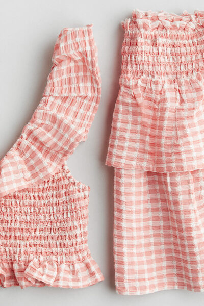 H&M 2 Parçalı Büzgülü ve Pamuklu Set