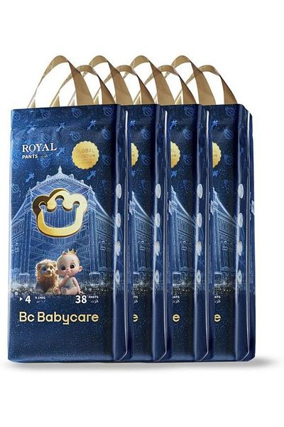 Bc Babycare Babycare Royal Baby Diaper Pants, Size 4, 9-14 kg, Super Mega Pack, 152 Pieces