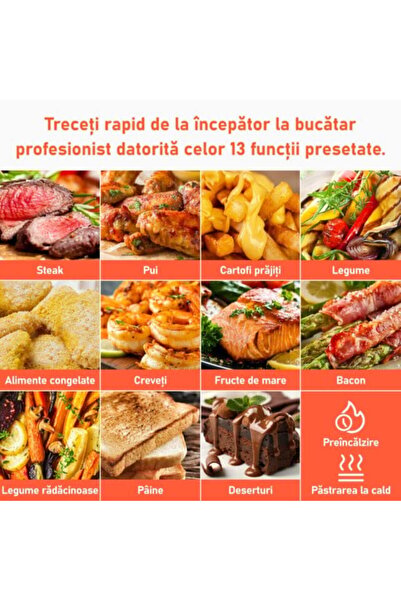 COSORI Φριτέζα θερμού αέρα, χωρίς λάδι, Φριτέζα αέρα, χωρητικότητας 5,5 λίτρων, 1700W, κόκκινο