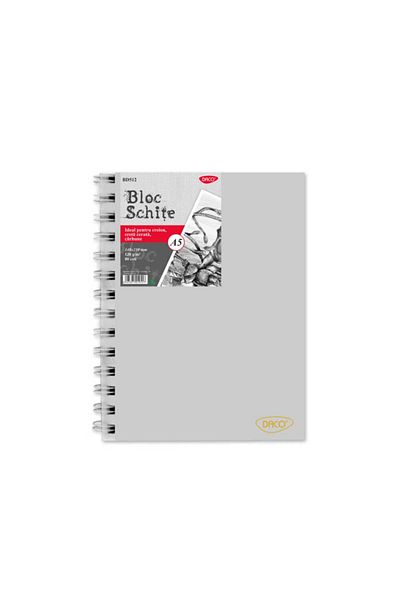daço Daco Sketch Pad A5, 80 Tabs, 120 gsm, White Paper