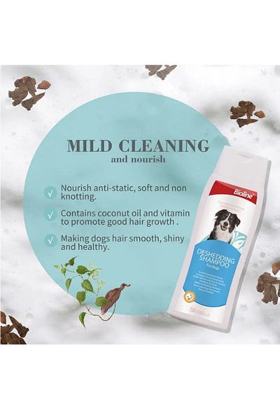 Bioline Bioline Deshedding Shampoo for Dogs - 250ml Anti-Shedding & Coat Health