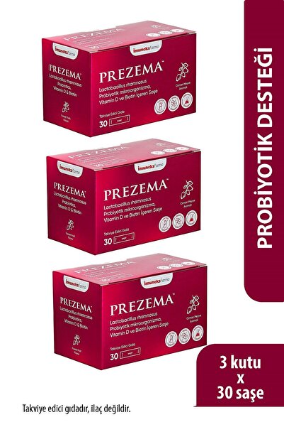 Imuneks Farma Prezema Lactobacillus rhamnosus Probiyotik,Vitamin D,Biotin İçe...