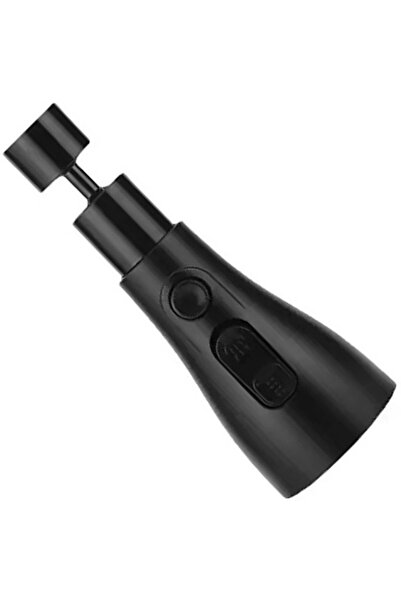 Aptel Aerator robinet, universal, rotativ, 3 moduri, negru, 14x5 cm