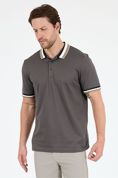 Rodi Men's American Style Polo Collar T-Shirt Relaxed Fit, Summer Sports T-Shirt 5030