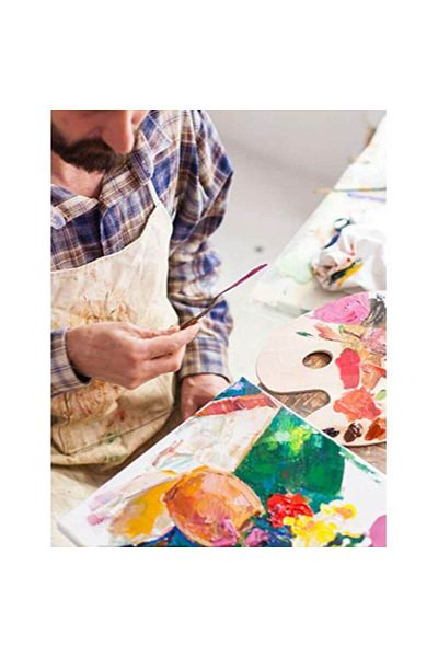 daço Daco Acrylic Drawing Block A4 Acrylic, Canvas Texture, 10 Tabs, 300 g/m²