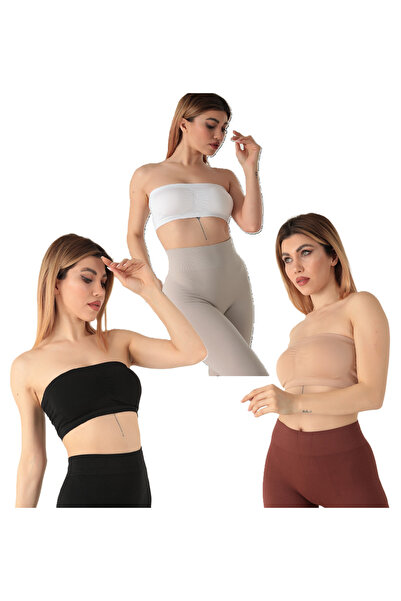 Miorre Seamless Strapless Strapless Padless Bustier Set of 3