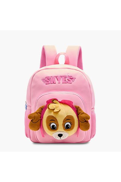 NİCKELODEON Skye Applique Backpack with Adjustable Straps and Zip Closure - 14 inches