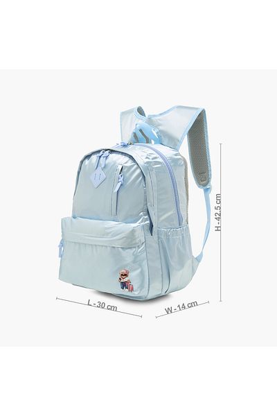 Juniors Bear Print Backpack with Adjustable Shoulder Straps - 18 inches