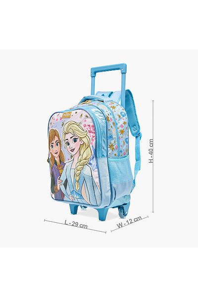 Disney Frozen Print Trolley Backpack with Retractable Handle - 16 inches