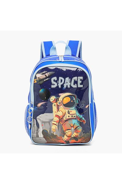 Juniors Space Print 5-Piece Backpack Set - 16 inches