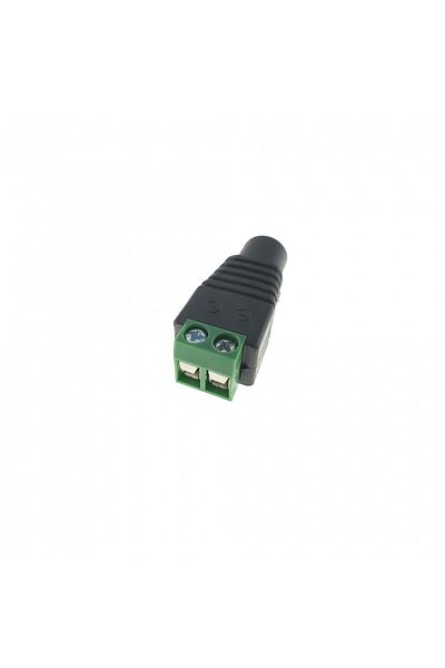 OEM Conector de alimentare CC de la mufă mamă 2,1 x 5,5 mm la terminal cu 2 pini pentru bandă LED, UTP, sistem de camere