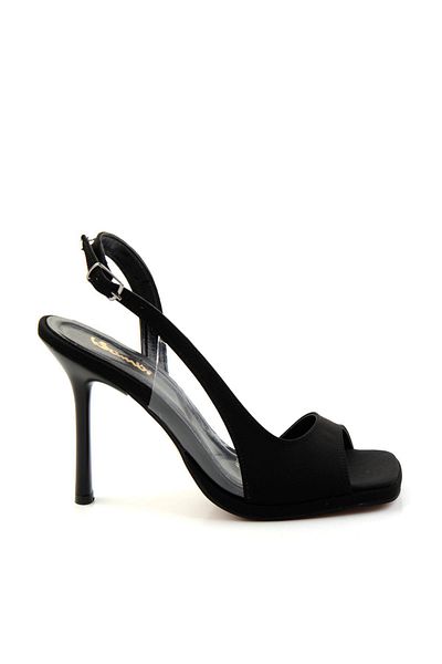 Bambi Matte Black Women's Classic Heeled Shoes K05726412838