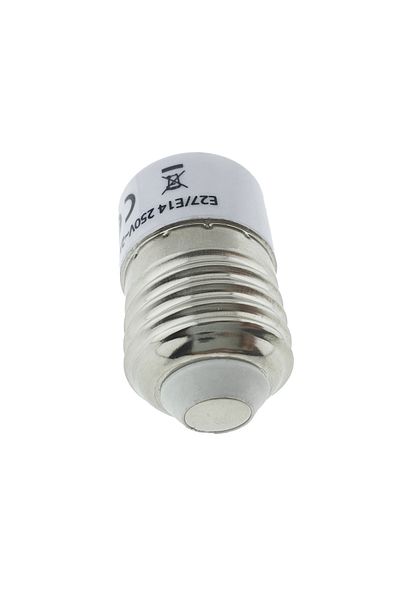 OEM Bulb adapter for E27 to E14 socket, FL-95981, white