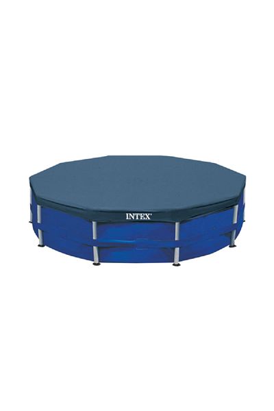 Intex Pvc Tubular Pool Cover For Keep Dirt, Debris, And Insects Out Blue 3.1 M