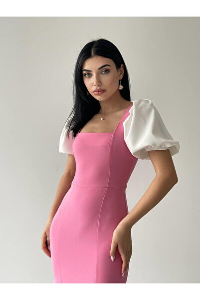 BY BASAK collection Rochie Alice cu mânecă cu balon