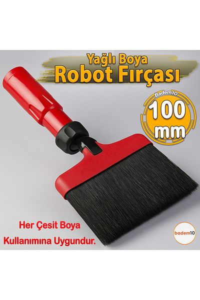 Badem10 100 mm Adjustable Angle Oil Robot Paint Painting Brush Turn Short Handle Durable Ergonomic