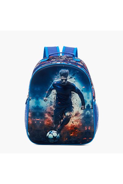 Juniors Graphic Print Backpack with Lunch Bag and Pencil Pouch - 12 inches