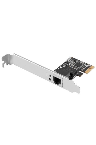 Lanberg Gigabit network card, Lanberg 43392, low profile, PCI-Express-RJ45, PCI-E X1 1X RJ45 1GB RTL8111C