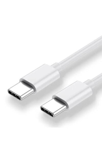 Ekospot Type-c Şarj Kablosu Çift Taraflı Type-c To Type-c Hızlı Şarj Kablosu İki Ucu Type-c Kablo 1 Metre