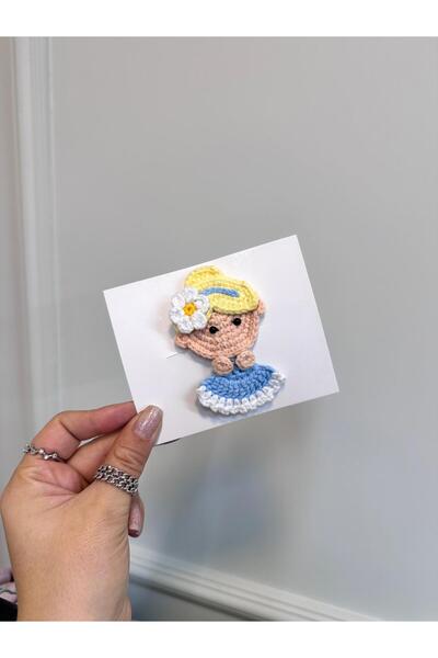 ArdenKids Sarı Prenses Amigurumi Klips Toka