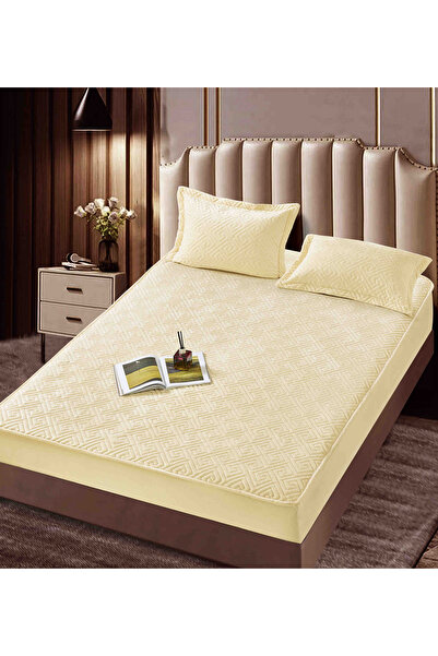 CHIRASO Set Topper Pat CHIRASO, CATIFEA, ELASTIC 160x200+30cm și 2 Fețe de Pe...