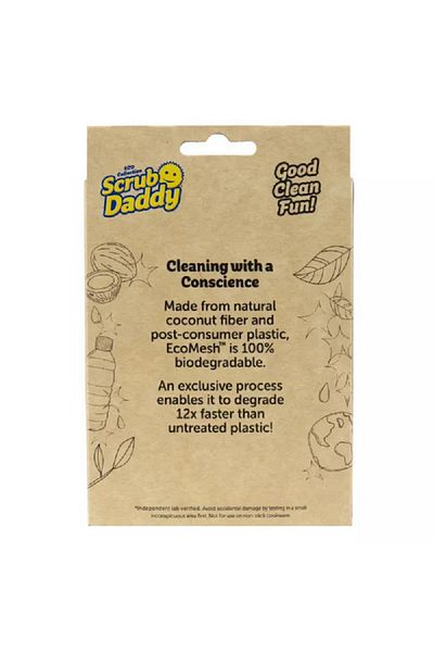 Scrub Daddy Eco Collection Biodegradable EcoMesh Non-Scratch Scrubber Brown