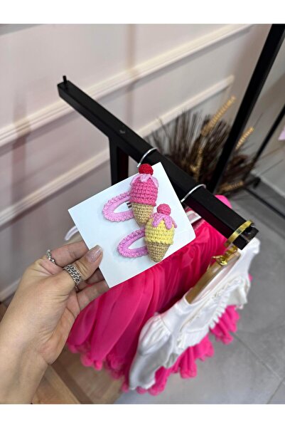 ArdenKids 2'li Dondurma Amigurumi Klips Toka