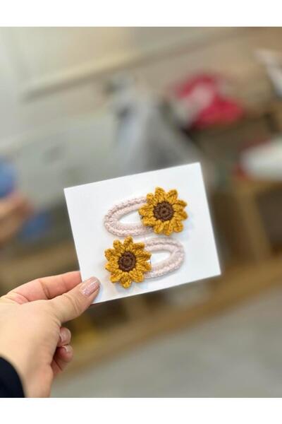 ArdenKids 2'li Örgü Çiçek Klips Toka