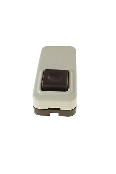 OEM Push button switch for doorbell, 3A, plastic, beige