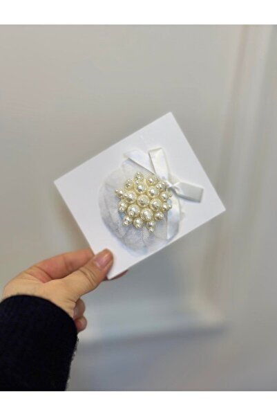 ArdenKids Ekru İncili Klips Set