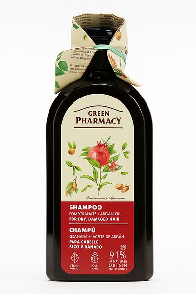 Green Pharmacy Shampoo for dry hair with argan oil and pomegranate 350ml Green Pharmacy