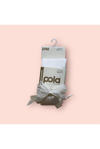 Pola Kız Bebek Aksesuarlı Pamuklu Külotlu Çorap No.7