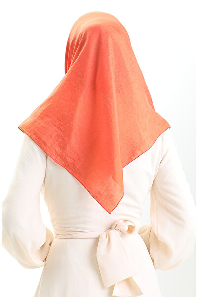 sefamerve Madame Mary Γαλλικό Voile Φουλάρι 19098-16 Πλακάκι