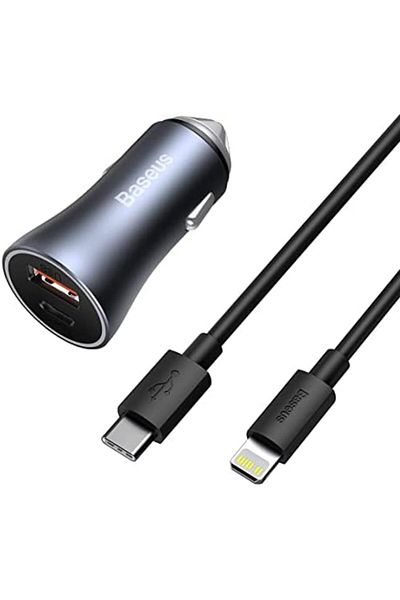 Baseus Golden Contactor Pro Dual Quick Charger Car Charger U+C 40W (With Baseus Simple Wisdom Data C