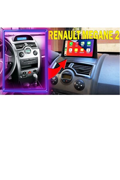drivetec Renault Megane 2 2002-2009 Uyumlu  Android Sistem 8gb ram 128gb hafıza Carplay Destekli Multimedya